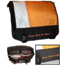 Soyuz TM-8 Flown Parachute Messenger Bag