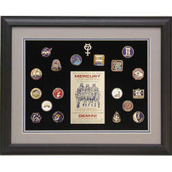 Mercury and Gemini Mission Pin Frame Set