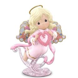 Heavenly Messenger of Hope Breast Cancer Figurine