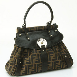 Fendi Media Magic Bag in Zucca Brown