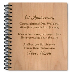 Anniversary Rose Wooden Photo Album