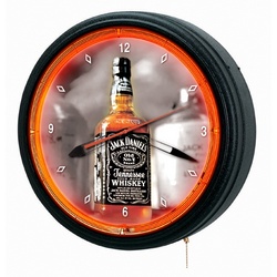 Jack Daniel's Bottle and Jug Neon Clock