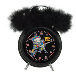 Pink Dial Betty Boop Twin Bell Alarm Clock