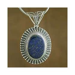 Mystic Sea Lapis Lazuli Pendant Necklace