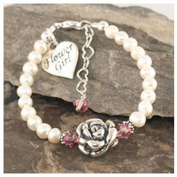 Big Blossom Freshwater Flower Girl Bracelet