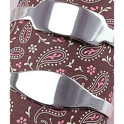 Sterling Silver Designer Engravable Cuff ID Baby Bracelet