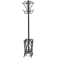 Metal Scrolled Coat Rack