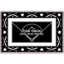 Personalized Softball Afghan