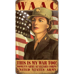 W.A.A.C. Metal Sign