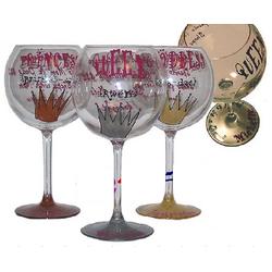 Royals Personalized Balloon Wine Glass