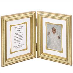 Personalized Grandparent Gold Bi-fold Frame