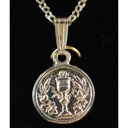 Sterling Silver Holy Communion Medal