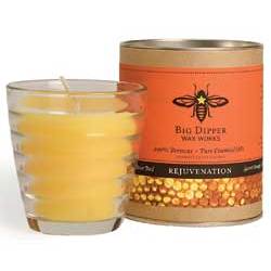 Rejuvenation Beehive Glass Candle