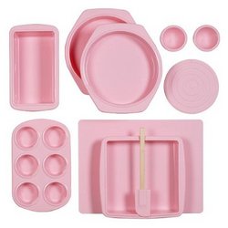 Silicone Solutions 10pc. Bake and Serve Set in Pink