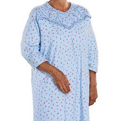 Flannel Adaptive Hospital Nightgown