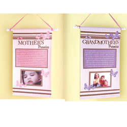 Personalized Mother's or Grandmother's Promise Wall Hanging