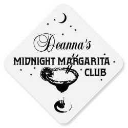 Personalized Midnight Margarita Hardboard Coaster Set