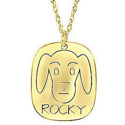 Personalized Dog Name Pendant