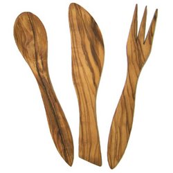 Olive Wood Picnic Set