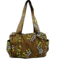 Cotton Batik Diaper Bag Sunburst Bronze