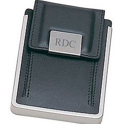 Executive Black Leather Card Case