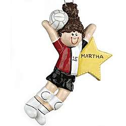 Personalized Volleyball Christmas Ornament