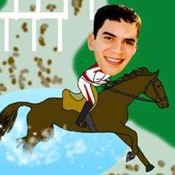 Your Photo In A Horse Racing Caricature