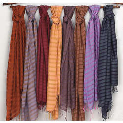 Hadong Striped Silk Scarf