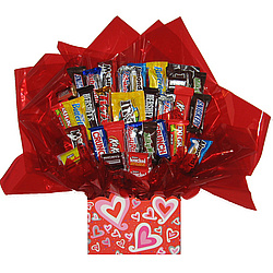 Chain of Hearts Candy Bouquet