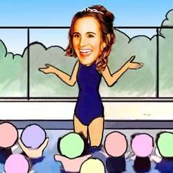 Your Photo In A Swimming Coach Caricature