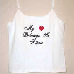 "My Heart Belongs to" Personalized Tank
