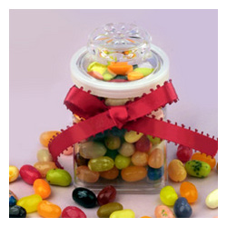 Jelly Belly Beans in a Plastic Jar Party Favor