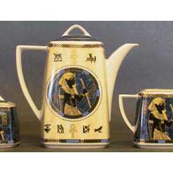 Egyptian Tea or Coffee, Sugar and Creamer Set