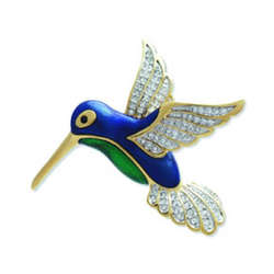 Hummingbird Brooch