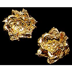 Gold Rose Earrrings