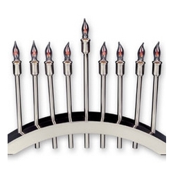 Stainless Steel Electric Menorah