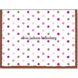 Chocolate Filled Personalized Note Card Set