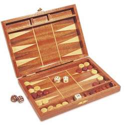 10" Wooden Backgammon Set