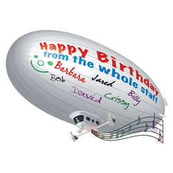 Personalized Remote Control Party Blimp