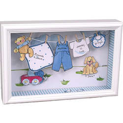 Boys' Personalized Clothesline Shadow Box