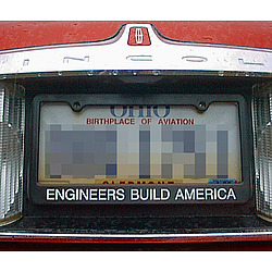 Engineers Build America License Plate Frame