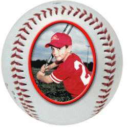 Personalized Baseball Photo Ball Trophy