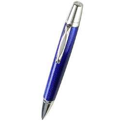 Waterford Kilbarry Ballpoint Pen Blue Guilloche
