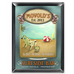Personalized Surfside Bar Sign