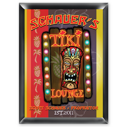Personalized Tiki Lounge Sign
