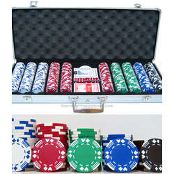 500pc Double Suited 11.5g Poker Chip Set
