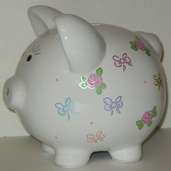 Large Personalized Ceramic Piggy Bank