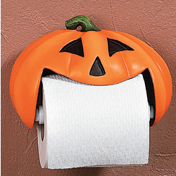 Jack-O'-Lantern Toilet Paper Holder