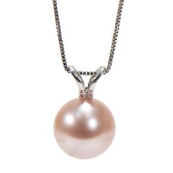Lavender Freshwater Pearl Pendant Necklace