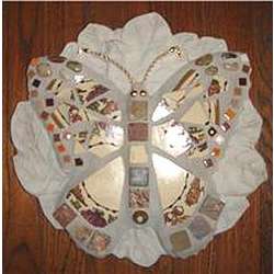 Mosaic Butterfly Garden Stepping Stone
